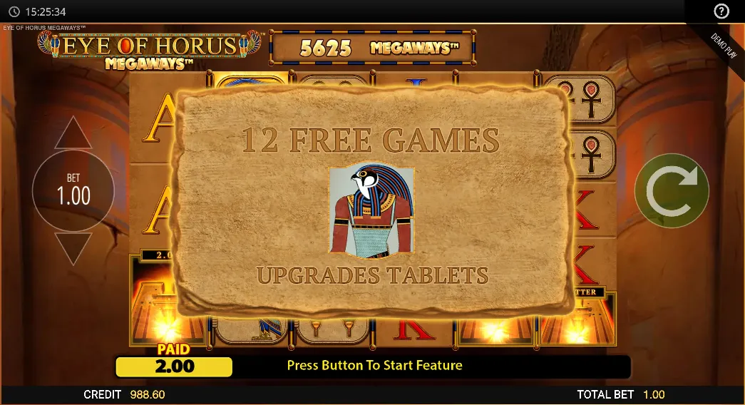 Eye of Horus Megaways Free Spins